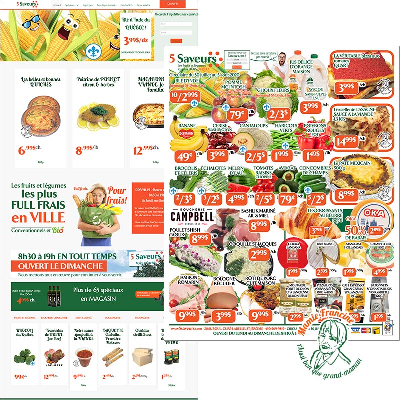 Axer sur l'abondance des promotions et produits maison